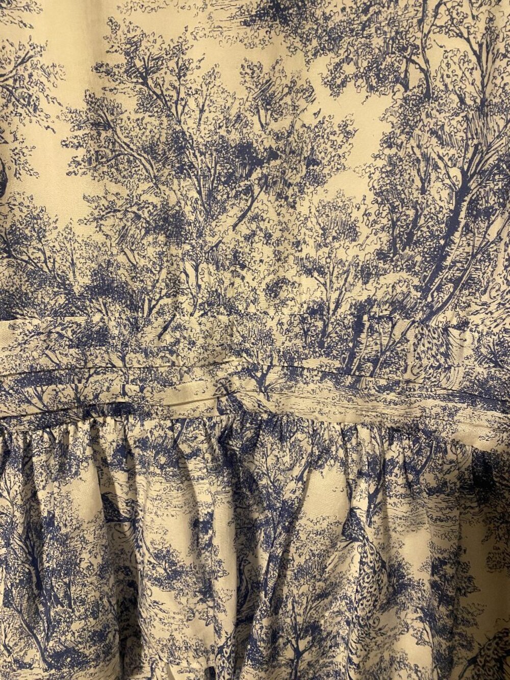 1. State blue floral cotton dress with tiers, size 8 - Picture 8 of 10